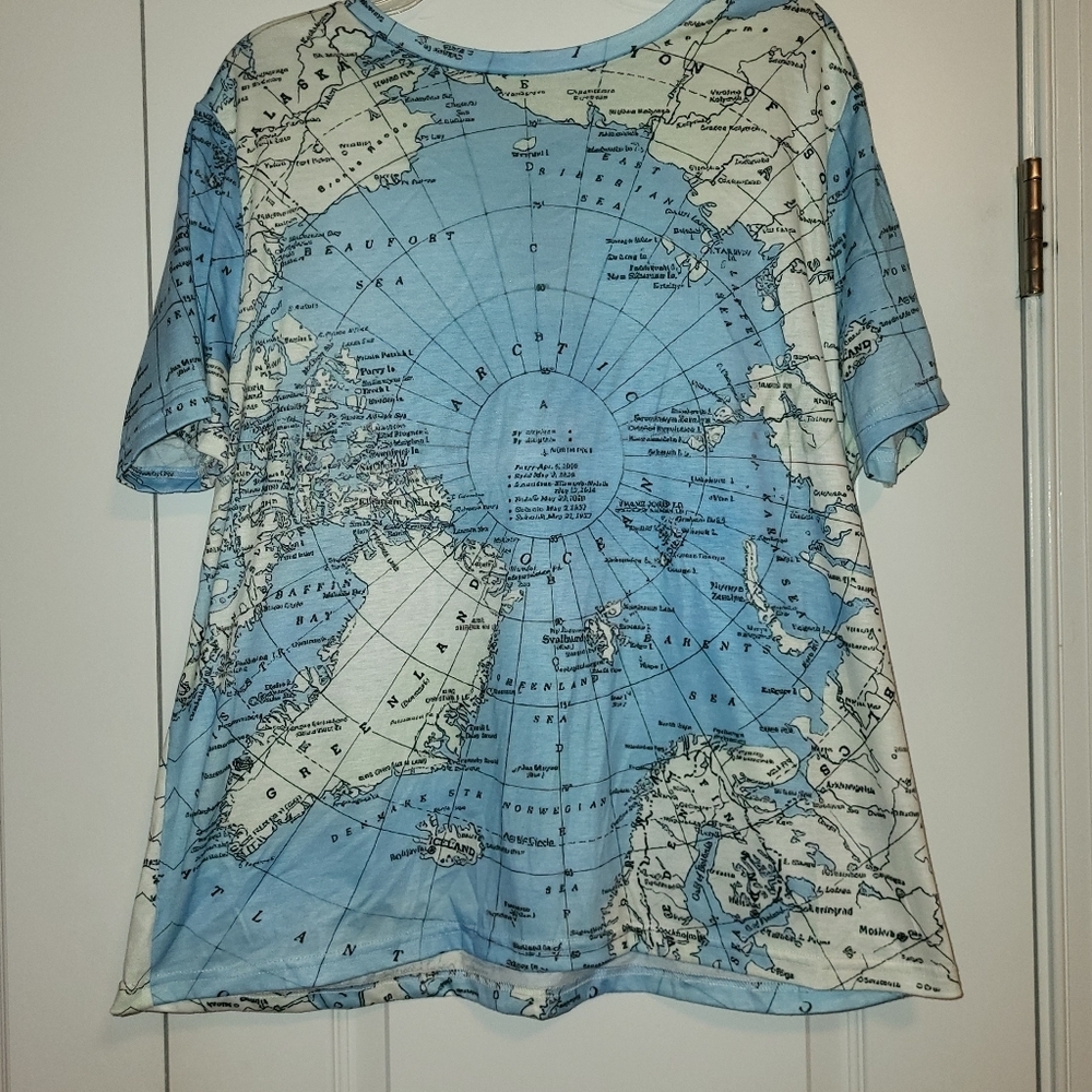 Artic Circle Map Tshirt